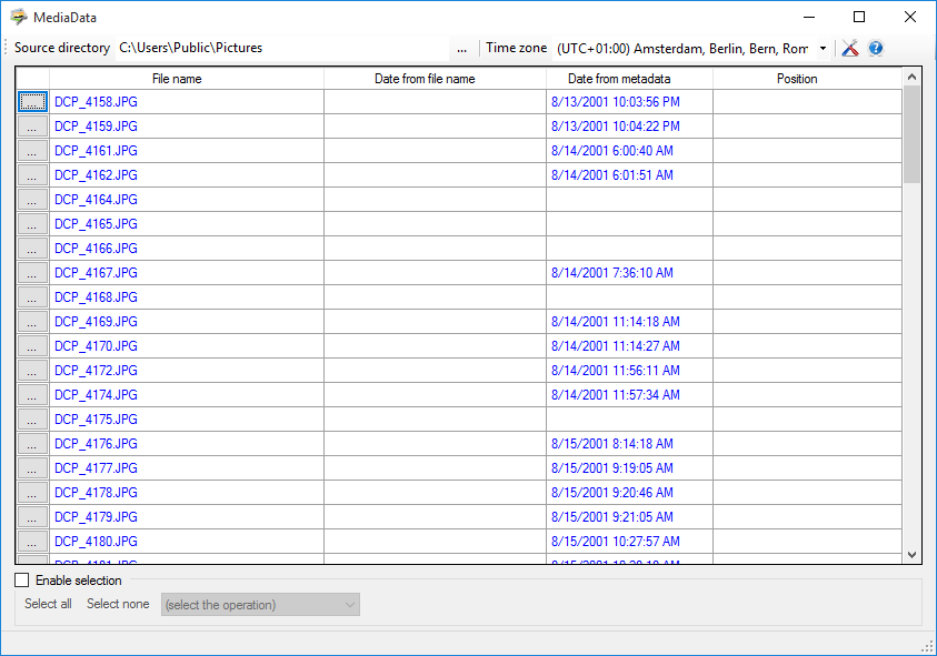 MediaData main window